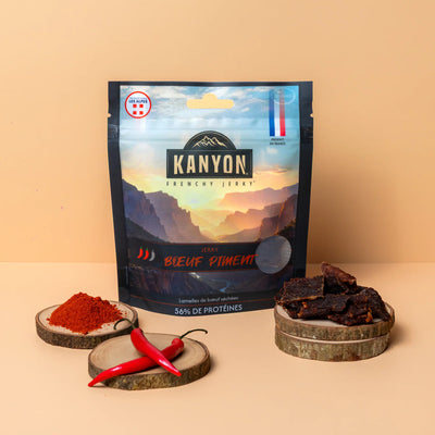 Jerky de boeuf piment Kanyon 50g saveur relevée