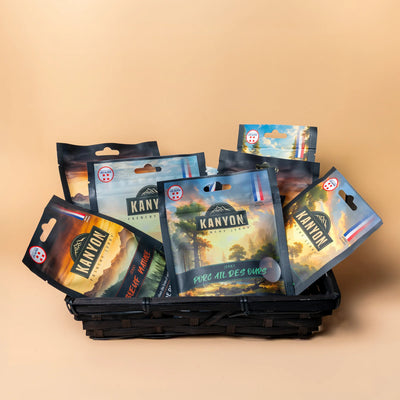 Gamme complète Kanyon jerky 25g et 50g toutes saveurs